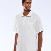 UltraClub® Adult Cool & Dry Sport Polo with Pocket