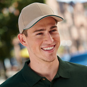 Brushed Twill Structured Sandwich Cap